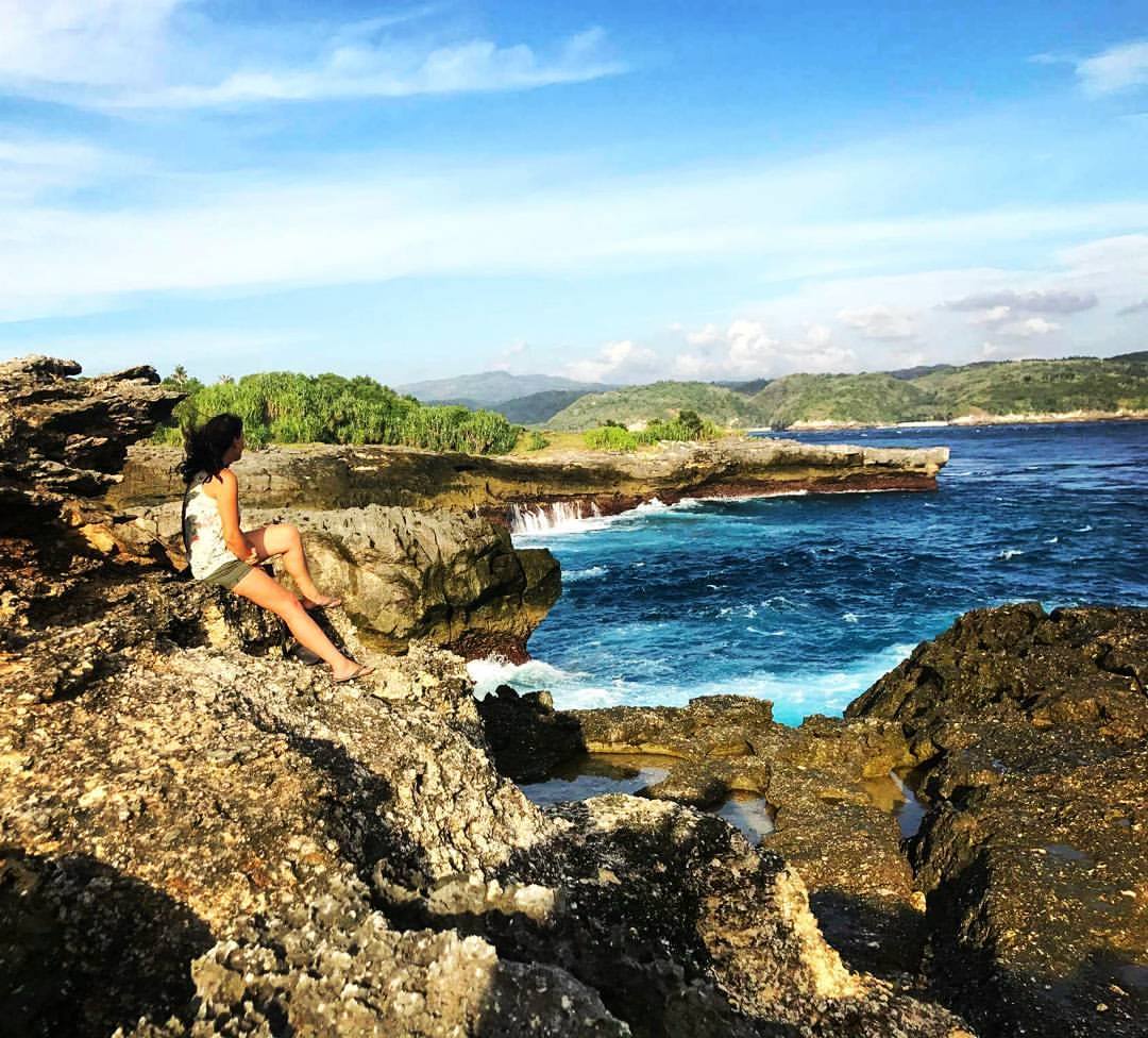 Chantal Divemaster trainee in nusa lembongan