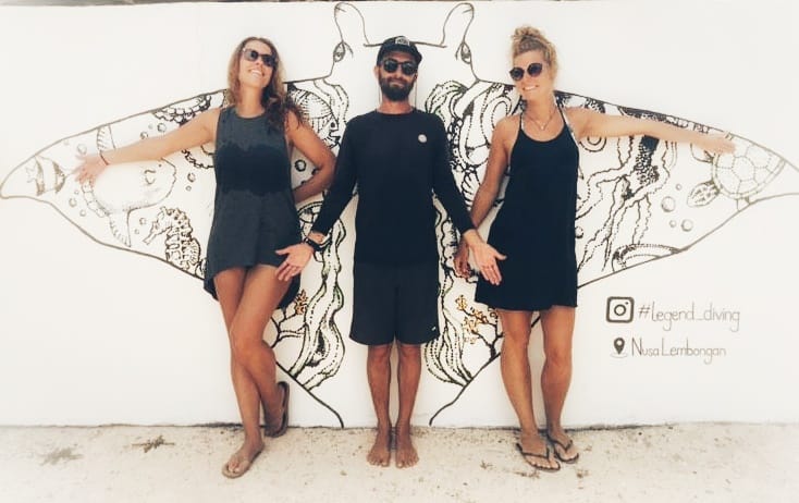 Chantal Divemaster trainee with the team